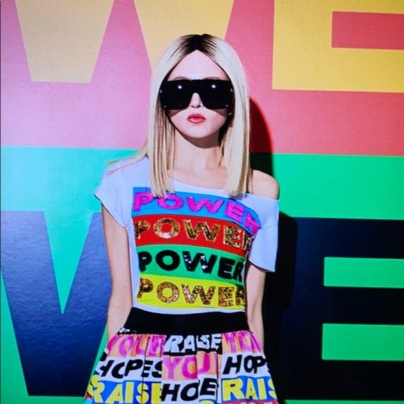 Alice+Olivia - Alice+Olivia アイコンロゴTシャツ ビーズ レア 美品 送料込 610610e88a1479946cf4a5df367627